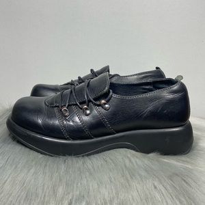 Dansko Women Black Leather Clogs